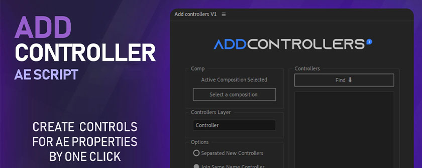 دانلود و کرک اسکریپت Add Controllers در افتر افکت