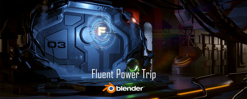 دانلود پلاگین Fluent Power Trip برای Blender بلندر