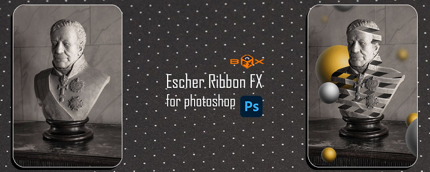 دانلود پلاگین Escher Ribbon Fx برای فتوشاپ