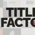 دانلود و کرک اسکریپت Titles Factory در افتر افکت