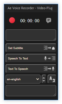 تست کرک اسکریپت Ae Voice Recorder در افتر افکت