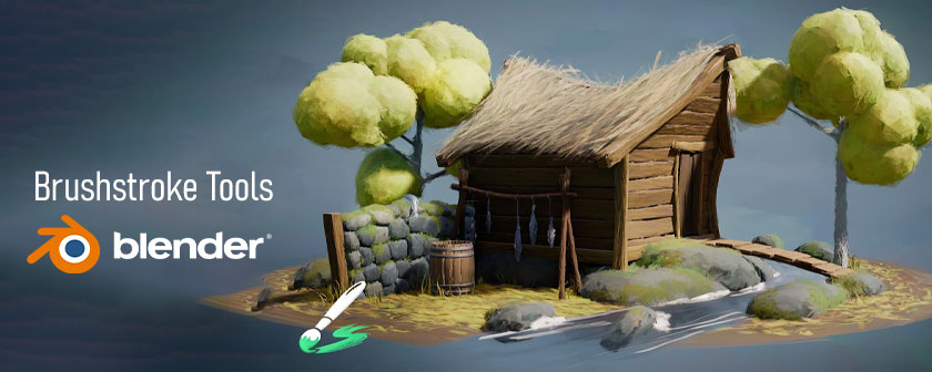 دانلود پلاگین Brushstroke Tools برای Blender بلندر