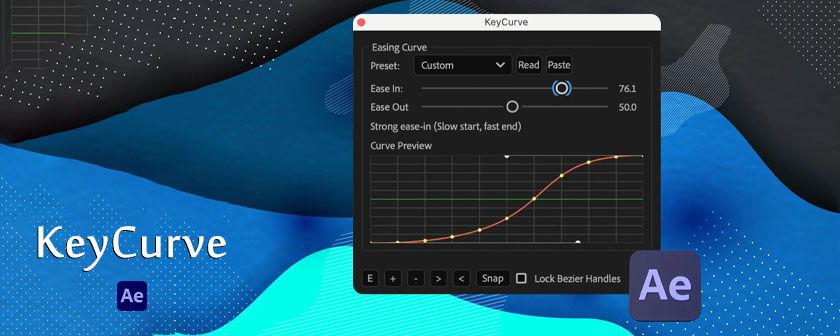دانلود اسکریپت تنظیم سرعت کی فریم KeyCurve برای افتر افکت