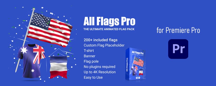 پلاگین ساخت پرچم سه بعدی انیمیت شده در Premiere Pro