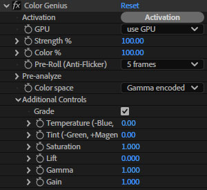 تست کرک پلاگین Color Genius Plus در داوینچی و افتر افکت