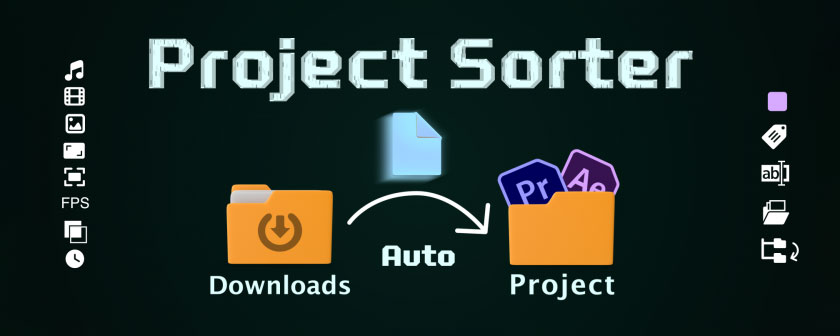 دانلود و آموزش پلاگین Project Sorter در After Effects و Premiere Pro