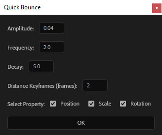 تست کرک اسکریپت Quick Bounce در افتر افکت