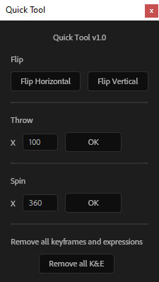 تست کرک اسکریپت Quick Tool در After Effects