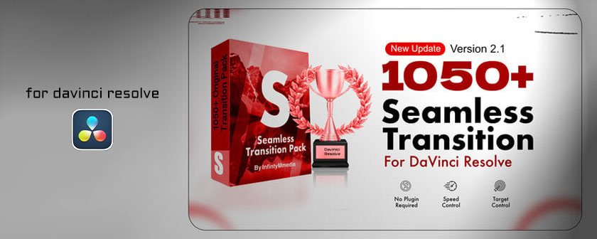 دانلود انواع ترانزیشن حرفه ای برای نرم افزار داوینچی