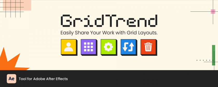 دانلود و آموزش اسکریپت GridTrend در افتر افکت