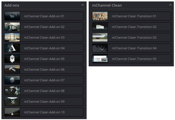 تست پریست mChannel Clean در داوینچی