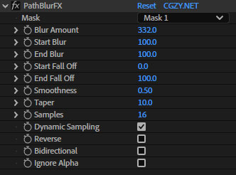 تست کرک پلاگین PathBlurFX در افتر افکت
