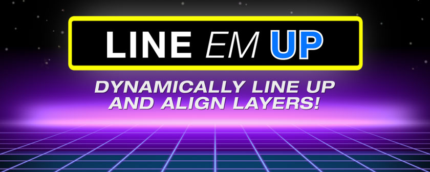 دانلود اسکریپت مرتب نوشته ها Line Em Up در افتر افکت