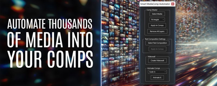 دانلود و آموزش اسکریپت Smart MediaComp Automator افتر افکت