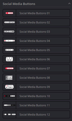 تست کرک پریست Social Media Buttons در داوینچی