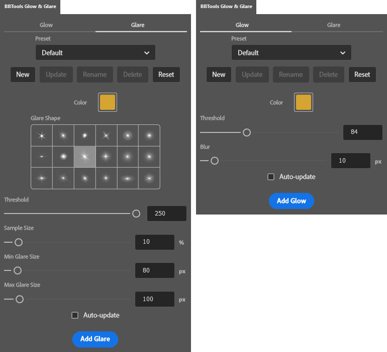 تست کرک پلاگین BBTools Glow & Glare در فتوشاپ