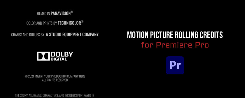 دانلود اسکریپت و پلاگین نوشته های پایانی فیلم در Premiere Pro