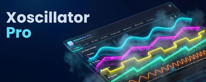 اسکریپت XOscillator Pro ساخت موشن گرافیک در After Effects