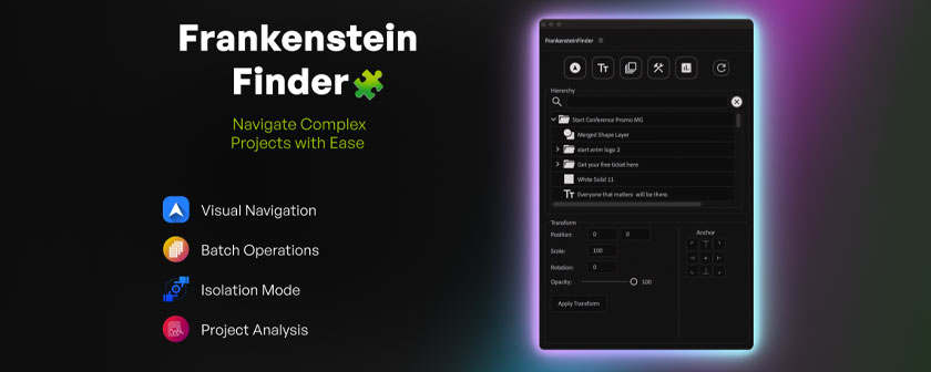 دانلود و کرک اسکریپت Frankenstein Find در After Effects