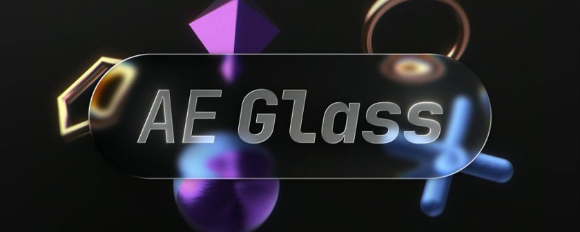 دانلود پلاگین تبدیل شکل به شیشه AE Glass در افترافکت