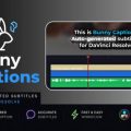 دانلود پلاگین ساخت زیرنویس حرفه ای با هوش مصنوعی Bunny Captions در داوینچی ریزالو